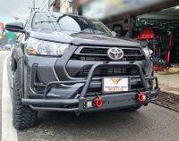 กันชนหน้าออฟโรดแบบเสริม รีโว่ ทุกรุ่น 2014-2022 F62 กันชนหน้าเสริม Toyota Revo off road bumper volcano