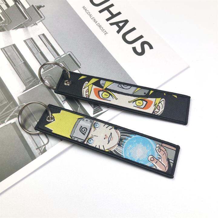 fashion-cartoon-cute-girl-anime-chain-jet-tags-embroidery-key-fobs-for-motorcycles-cars-bag-backpack-keychain-fashion-key-ring-key-chains