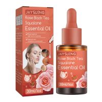 Rose สีดำชา Squalane เซรั่มผิวหน้าการฟอกสีฟันให้ความชุ่มชื้นฉ่ำน้ำ Soothing ครีมบำรุงผิว Repairing แห้งผิวหลวมน้ำมันควบคุมรูขุมขนส่วนสำคัญของใบหน้า Anti Aging Anti บำรุงริ้วรอยผิว30Ml