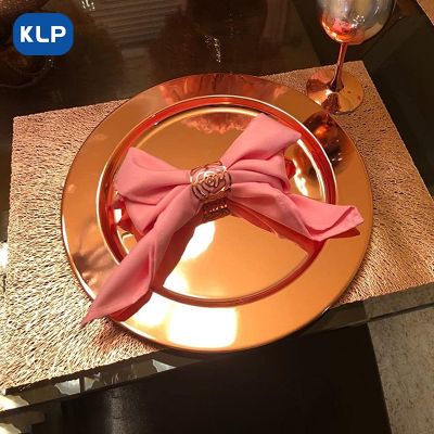 KLP Mirror Light Copper-plated Stainless Steel Bar Coaster Anti-fall non-slip Bar Coaster
