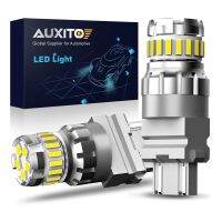 AUXITO T25 2X LED Canbus 3157 3156 3057 P27/7W หลอดไฟรถยนต์ LED หลังไฟเบรคไฟสัญญาณไฟจอดรถยนต์ DRL 12V สีเหลืองสีขาวสีแดงอำพัน