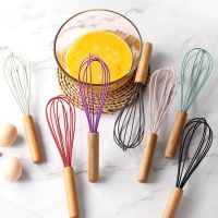 Manual Egg Beater Silicone Balloon Whisk Cream Mixer Stirring Mixing Whisking Balloon Kitchen Baking Utensil Milk Cream Butter