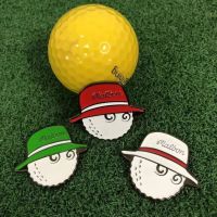 Original new golf Malbon magnetic metal mark Mark hat clip Langfang craft ball cap clip green ball position