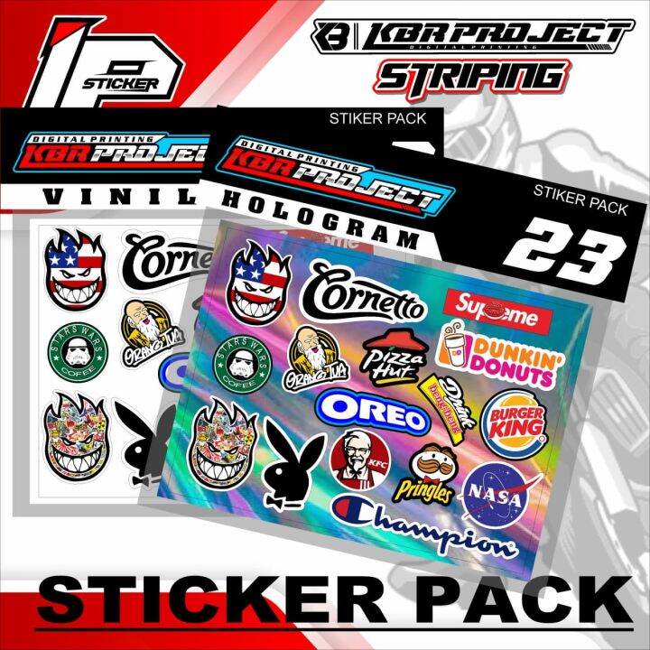 Sticker Pack - Sticker Pack Variasi List Sticker Pack.23 Design IP ...