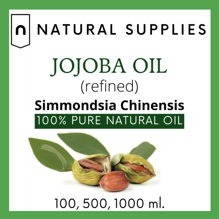pure-jojoba-oil-refined-น้ำมันโจโจบา-หรือ-โฮโฮบาออย-บริสุทธิ์-รีฟายน์-ขนาด-100-500-1000-ml