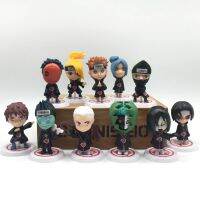 11 Buah/Set Q Ver. Mainan Boneka โมเดล Dekorasi อนิเมะตุ๊กตานารูโตะขนาดเล็กส่วน Uchiha HITACHI Madara Konan Hidan