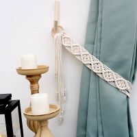 【LZ】◈  Macramé Cortina Tie Backs Titulares Mão-Woven Algodão Tassel Cortina Correias Laço Acessórios Decorativos Para Sala de estar Decoração Boho