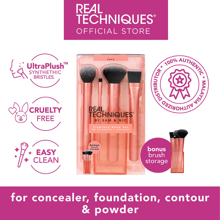 Real Techniques Flawless Base Brush Set, Real Techniques