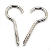 Light Hook Ring Question Mark Hooks Sheep Eye Hook Screws Nickel Self-tapping Screw Hooking 1# 2# 3# 4# 5# 6# 8# 10# 12# 14# Nails Screws  Fasteners