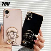 YBD เคสฝาหลัง TPU นิ่มลายการ์ตูนซูเปอร์มาริโอสามารถใส่ได้กับ Samsung Galaxy เคสโทรศัพท์ A03 Core A032F การ์ตูนพับเป็นขาตั้ง