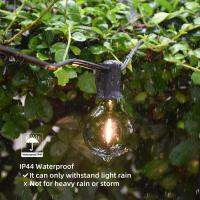 【♘COD Free Cas♘】 na07037036036666 Newpower แสงสายทรงกลม Led 25ft พร้อม G40หลอดไฟไฟ Led เอดิสันโบราณ Ip44กันน้ำสีขาวอุ่นหรี่แสงได้สำหรับในร่ม/กลางแจ้ง