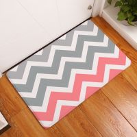 Geometric Wave Door Mat Hallway Balcony Kitchen Mats Cheaper Anti-slip Colorful Modern Rug Living  Bathroom Carpet Doormats Bath