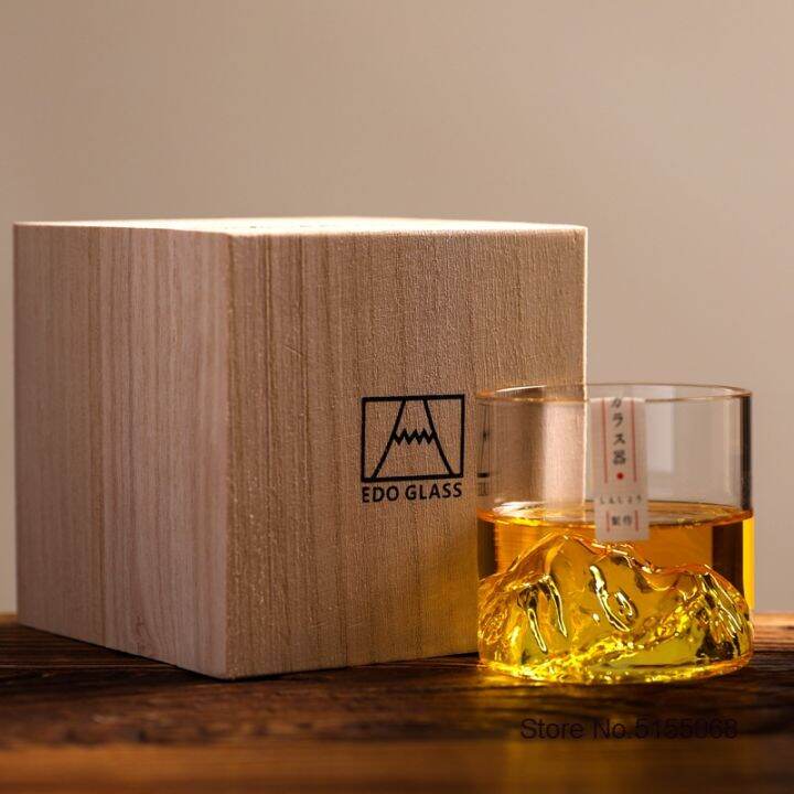 high-end-cups-ญี่ปุ่น3-dwhisky-แก้วขายแฟชั่น-whiskyglasses-วิสกี้แก้ว-woodenbox-วอดก้าถ้วยแก้วไวน์