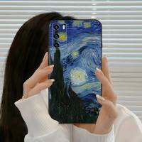 Van Gogh ภาพวาดสีน้ำมันสำหรับ P 40 30 20 10 Pro Plus Lite Psmart 2019 2020 Y5 Prime 2018 Y 5 6 5II 6P 8S 8P Coque