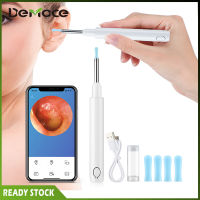 DeMoce อัจฉริยะ Visual ไม้แคะหูอัจฉริยะที่มองเห็นได้ที่แคะหู Ear Wax Removal ไม้แคะหู Ing ไร้สาย Earwax ทำความสะอาดเครื่องมือกล้อง HD สำหรับโทรศัพท์อัจฉริยะน้ำยาขจัดขี้หูไม้แคะหูกล้อง