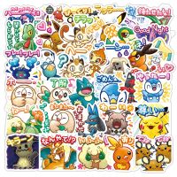 40pcs Pokemon Sticker Pikachu Sticker Guitar Skateboard Sticker Cute Sticker Pack Anime Stickers Toys for Girls Laptop Skin