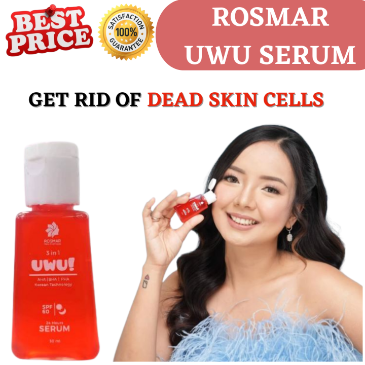 Rosmar Uwu 3 In 1 Aha Bha Pha Serum With Spf 60 Lazada Ph