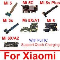 บอร์ดพอร์ตแจ็คชาร์จ USB สําหรับ Xiaomi Mi 5 5c 5s Plus 5X 6 6X Mi A1 A2 USB Charger Connector Board Module อะไหล่ทดแทน