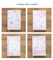 Sharkbang Cherry Blossoms Cat A5 84 Sheets Diary Notebook Journals Planner Agenda Rubber Cover Sketchbook Color Pages Stationery