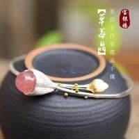 ♠△☊  girl 925 crystal bracelet very fine opening natural powder personality contracted design of temperament