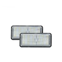 โคมไฟอัตโนมัติป้ายทะเบียน LED 2X สำหรับ Reiz 4D Mark X J120 Land Cruiser Prado 02-09 J200/J100 Land Cruiser Cygnus สีขาว