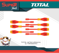 TOTAL ชุดไขควงหัวบ๊อกซ์ลมหกเหลี่ยมหุ้มฉนวนกันไฟฟ้า 1000V รุ่น THKISD0701 (Insulated Nut Screwdriver Set 1000V.)