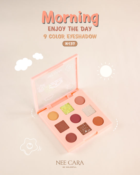 nee-cara-นีคาร่า-นีคาร่า-อายแชโดว์-9-สี-อายแชโดว์พาเลท-n137-9color-eyeshadow