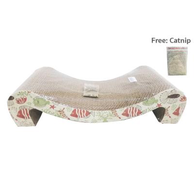 KING PET ที่ลับเล็บแมวทรงเก้าอี้คลื่น ขนาด 47x22x12 ซม.[FREE: CATNIP] บริการเก็บเงินปลายทาง สำหรับคุณ