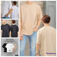 เสื้อยืดสีพื้น ทรงoversize เสื้อไซรใหญ่ เนื้อผ้าSupersoft ผ้านุ่ม ใส่สบาย ลุคเกาหลี ไม่ย้วย ไม่บาง สีไม่ตก งานตรงปกแน่นอน งานผลิตในไทย