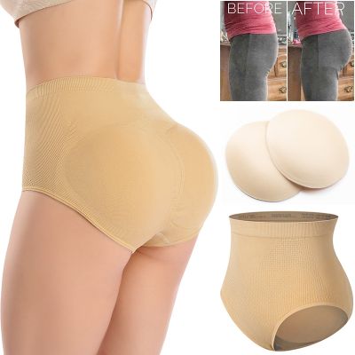 กางเกงในยกทรงแบบบุของผู้หญิงกางเกงใน Ass เทียมแผ่นติดสะโพกยกก้นที่มองไม่เห็นกางเกงกระชับรูปร่างชุดชั้นในกระชับสัดส่วน