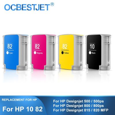 [Third Party Brand] For HP 10 82 Replacement Ink Cartridge Compatible For HP Designjet 500 500Ps 800 800Ps 815MFP 820MFP Printer