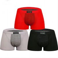 ✺❆ pdh711 VK-กางเกงผู้ชาย กางเกงในขาสั้นผู้ชาย ไซส์ใหญ่ กางเกง Boxer Mens health care magnetic therapy