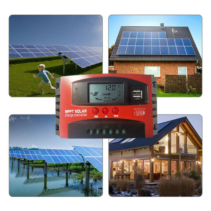 ของแท้-100-ชาร์จเจอร์-12v24v-mppt-solar-charger-controlle-โซล่าร์ชาร์จเจอร์-30a-100a-ชาจเจอร์โซล่า