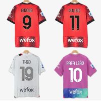 S-XXL 23 24 Adult  SOCCER JERSEYS ACMILANED 2023 2024 PULISIC IBRAHIMOVIC GIROUD Football Uniform THEO CALABIA BENNACER B.TOURE RAFA LEAO KRUNIC MESSIAS JR Football T-shirt