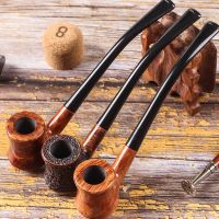 【CC】 Briar Pipe Straight Best Wood 3mm Filter Set Pipes for