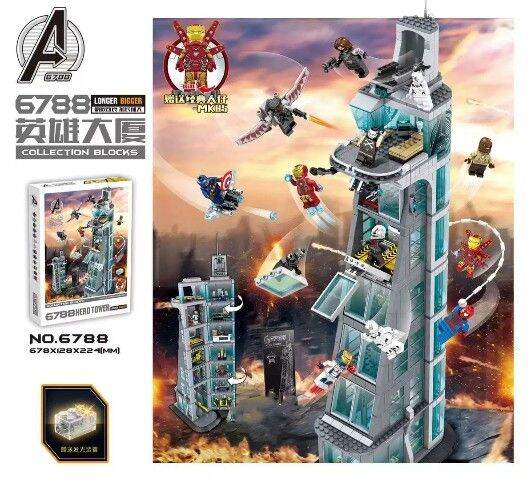 ชุดตัวตัวต่อนาโนไมโครบล็อค-no-6788-hero-buildng-ชุด-attack-on-avengers-tower-จำนวน-1209-pcs-รวมเหล่า-ฮีโร่-marvel-super-heroes-สุดคุ้ม