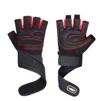 hotx【DT】 Cycling Half Finge Gloves Proessional Gym Men Breathable Anti-Slip