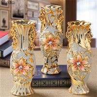 ื่น PG3KI26FGHYK5JH Noolim Europa Banhado A Ouro Geada Vasa De Porcelana Do Vintage Avançado Flores Cerâmica Para Sala Estcorredor Decorão Casamento