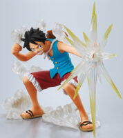 Luffy ของแท้ JP แมวทอง - Attack Motions Bandai [โมเดลวันพีช]