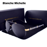 CWBlanche Michelle Pilot Polarized แว่นตากันแดดผู้ชาย2020ยี่ห้อกระจกแว่นตากันแดดขับรถ UV400โลหะผสม Gafas De Sol Oculos พร้อมกล่อง