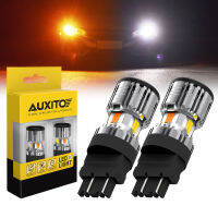 AUXITO 2Pcs T25 3157หลอดไฟ LED Canbus Dual สีสีเหลืองสีขาว Switchback DRL ไฟเลี้ยวไฟสัญญาณอัตโนมัติ12V P277W