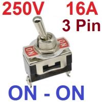 สวิทช์โยก 2 ทาง 3 ขา 16A 250V E-TEN 1121 3Pin SPDT 3 Feet 2 Gear Toggle Switch ON - ON สินค้าพร้อมส่ง