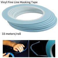 33 Meters/roll Blue High-Temp Vinyl Thin Fine Line Fineline Masking Tape Painters Tape Automotive Car Auto Painting for Curves