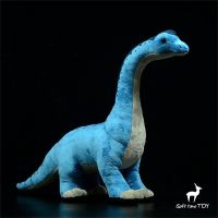 Brachiosaurus High Fidelity Anime Jurassic Plushie ตุ๊กตาไดโนเสาร์ของเล่นนุ่มสัตว์เหมือนจริงจำลองตุ๊กตายัดไส้ของเล่น Kawai