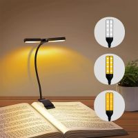 ♞ Clip Light Book Light USB Led Lights Eye Protection Rechargeable Lamp Books Reading Lamp 180° Adjustable Bedside Light