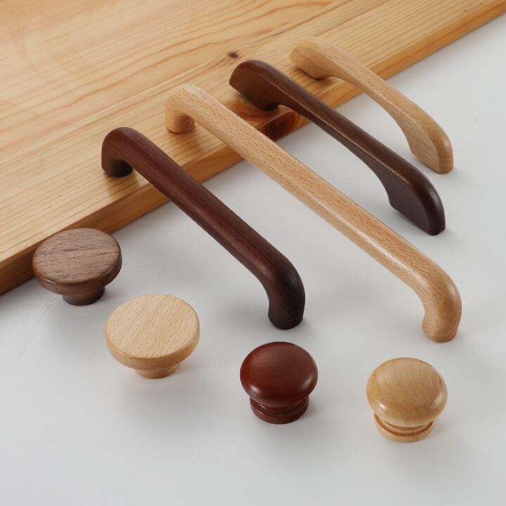 walnut-beech-kitchen-cabinet-handle-drawer-solid-wood-furniture-wooden-door-drawer-knobs-cupboard-handles-for-furniture