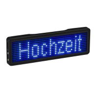 Bluetooth LED Name Badge Rechargeable Light Sign DIY Programmable Scrolling Message Board Display LED