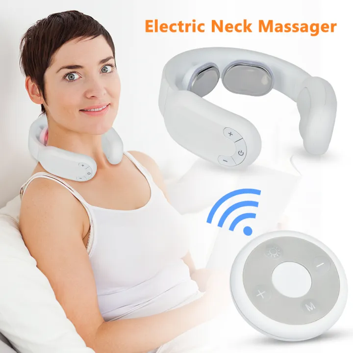 Smart Electric Neck Shoulder Massager Pulse Cervical Traction Therapy