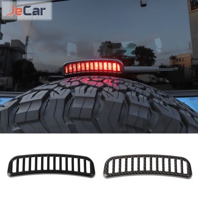 JeCar Carbon Fiber Grain Car High Brake Light Lamp Decoration Cover Trim Stickers Accessories For Ford Ford Bronco 2021 up