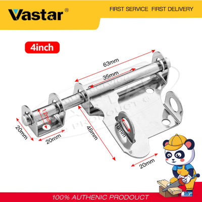 Vastar 1ชิ้น4นิ้ว [พร้อมสต็อก] ฮาร์ดแวร์ที่ทนทานสแตนเลสล็อคสลักประตูปฏิบัติบ้าน Staple สไลด์สายฟ้าความปลอดภัยป้องกันการโจรกรรมทรัมเป็ตกลอนประตูน็อตล็อคประตูน็อตขายส่ง